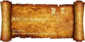Mözl Katalin névjegykártya